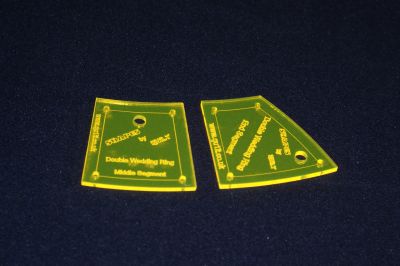 A WEDDING RING END AND MIDDLE SEGMENT SET